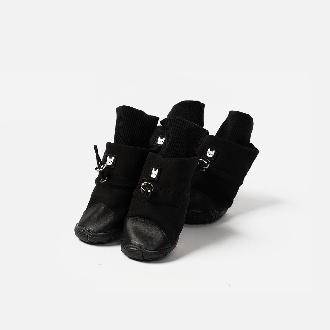 Bottes réglables pour chien Morgan - Noir