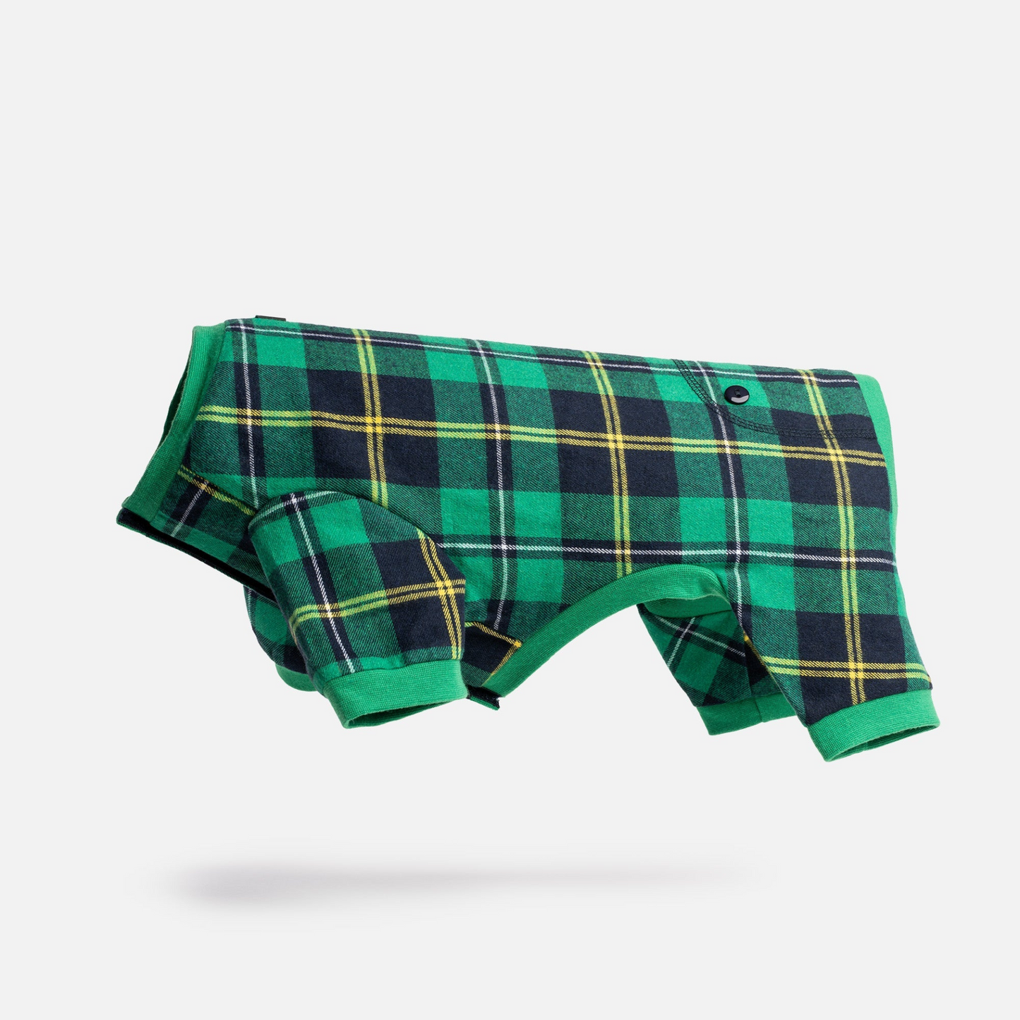 Plaid Dog Pajama - Green