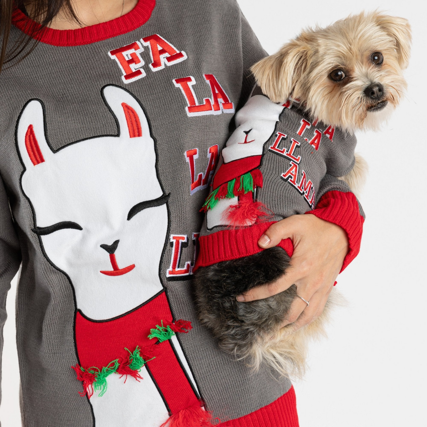 Ugly Xmas Dog Sweater - Fa La La Llama