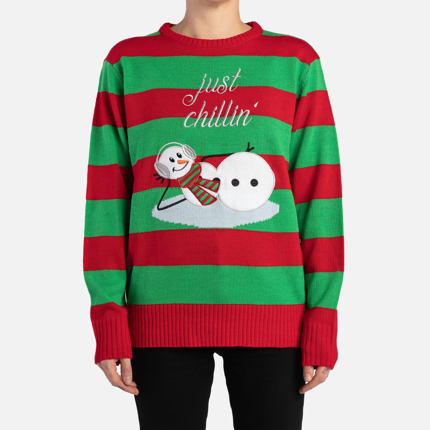 Matching Human Ugly Xmas Sweater - Just Chillin