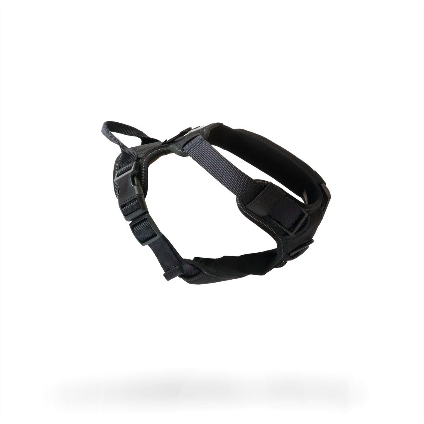 One Paw, Black Dog Harness with Bonded Mesh and Reflective Stitching, Multiple sizes