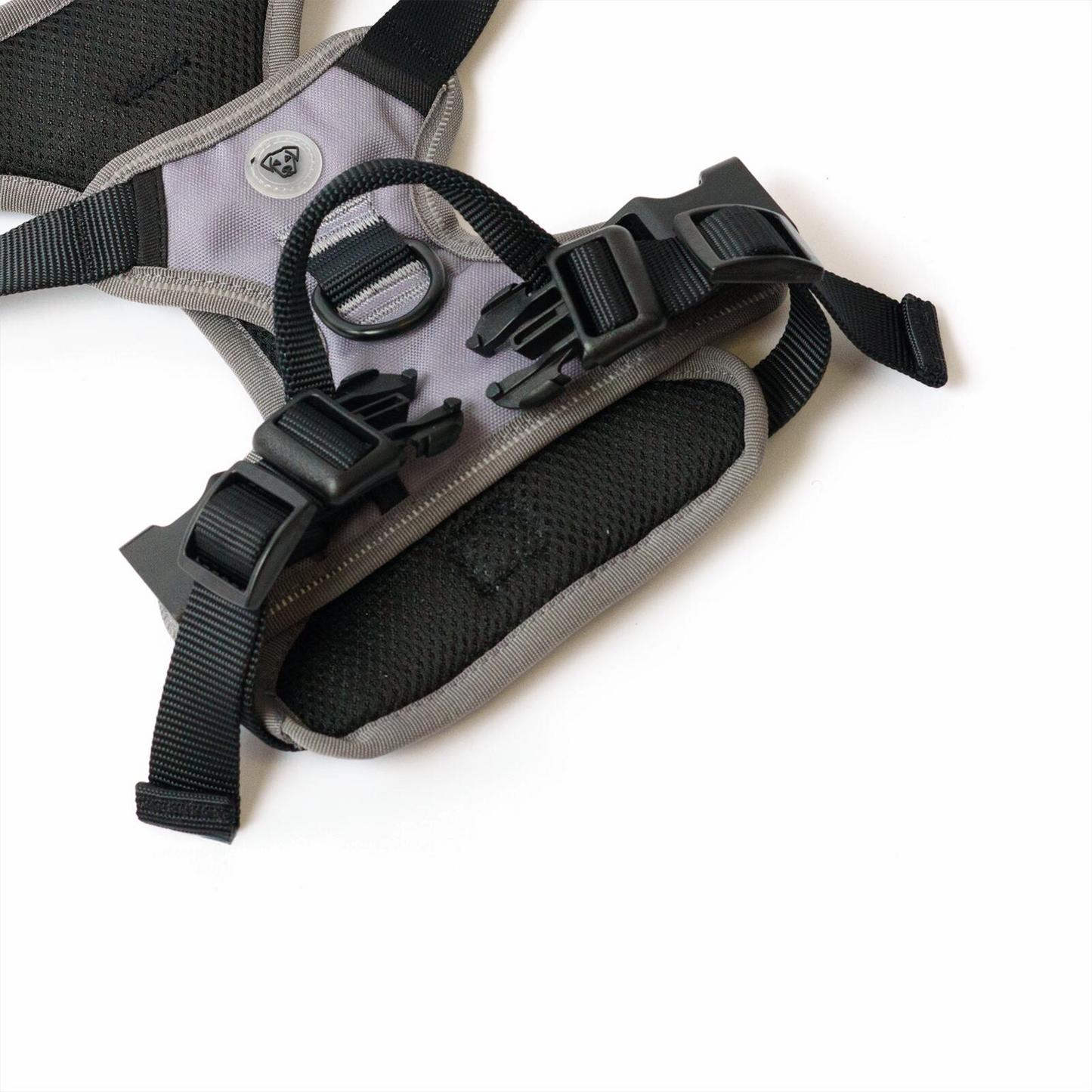 One Paw, Grey Dog Harness with Bonded Mesh and Reflective Stitching, Multiple sizes