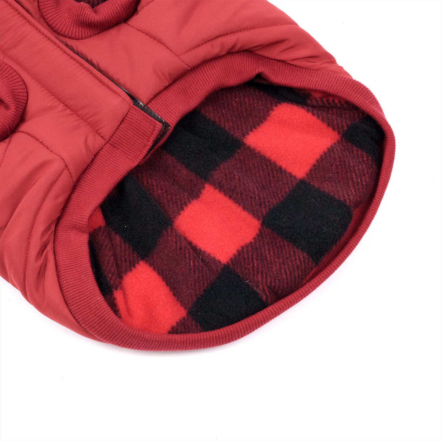 One Paw, Quilted Plaid Easy Fit Dog Jacket, Water-Resistant